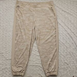 Athleta Abalone Grey Camo Brooklyn Jogger Athleisure Yoga Lounge womens size 20